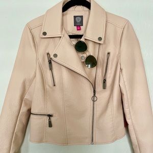 NWT Vince Camuto Pleather Moto Jacket